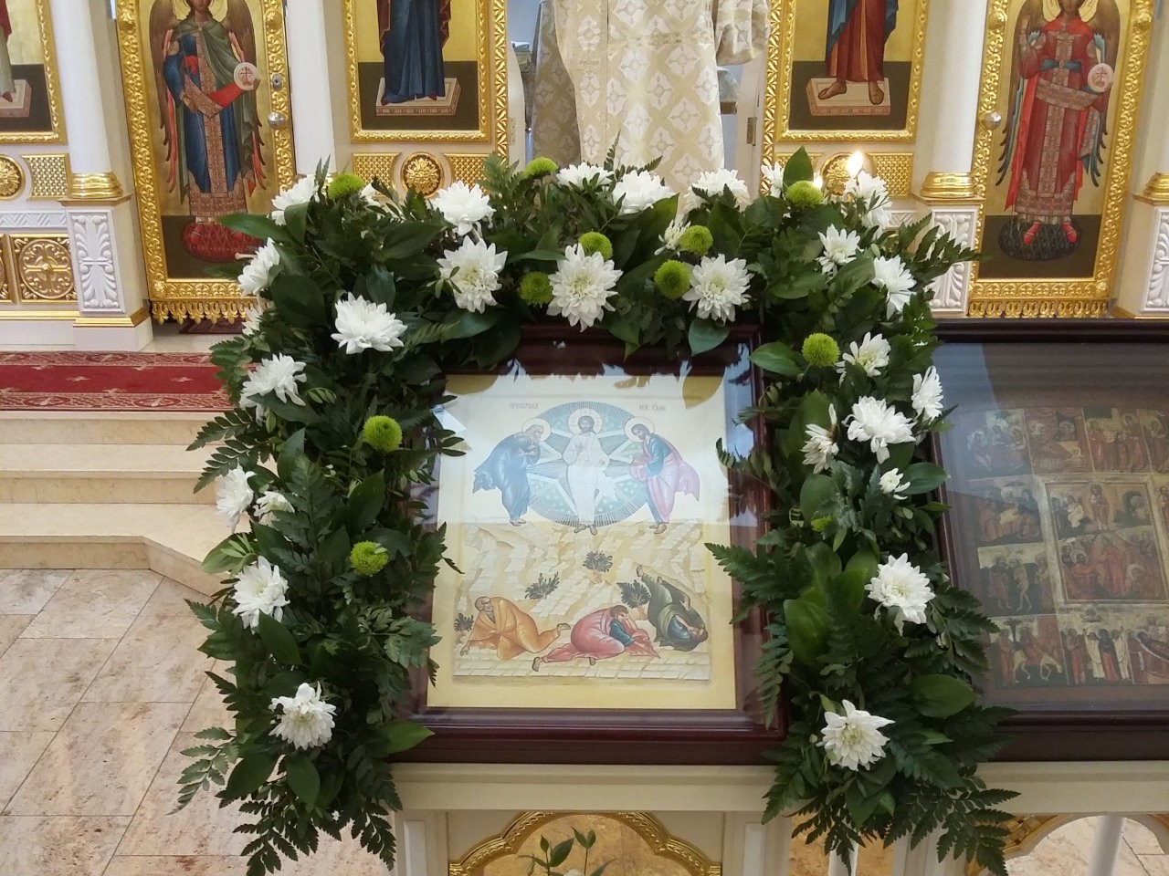 Икона Преображения Господня в храме Мефодия и Кирилла Саратов